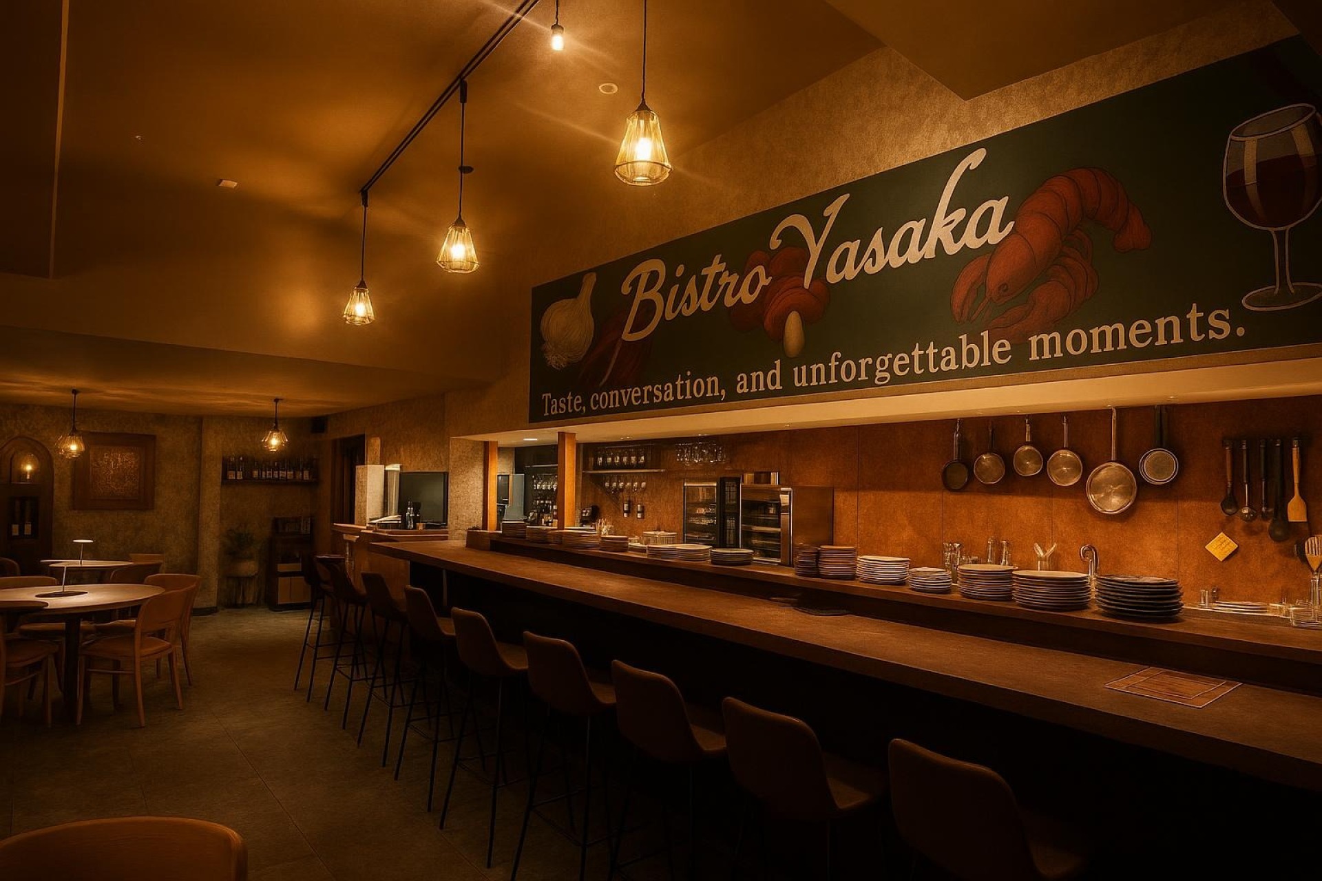おしゃれな空間 | 大阪府心斎橋のビストロならBistro Yasaka